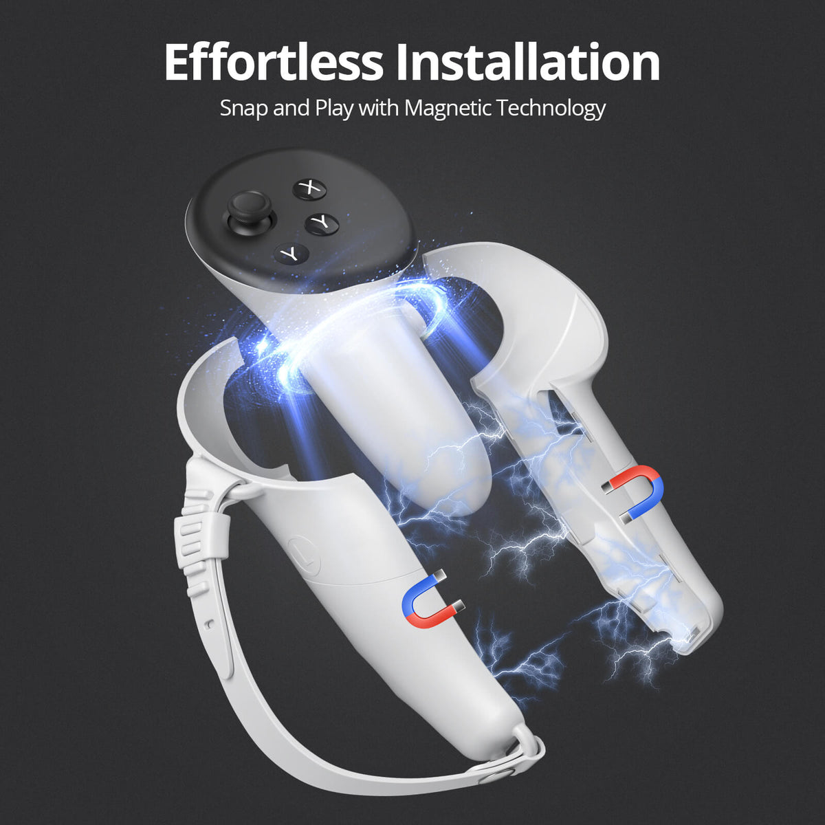 Quest 3 Magnetic Knuckle Grips: Ergonomic & Dock-Friendly Controller Grips