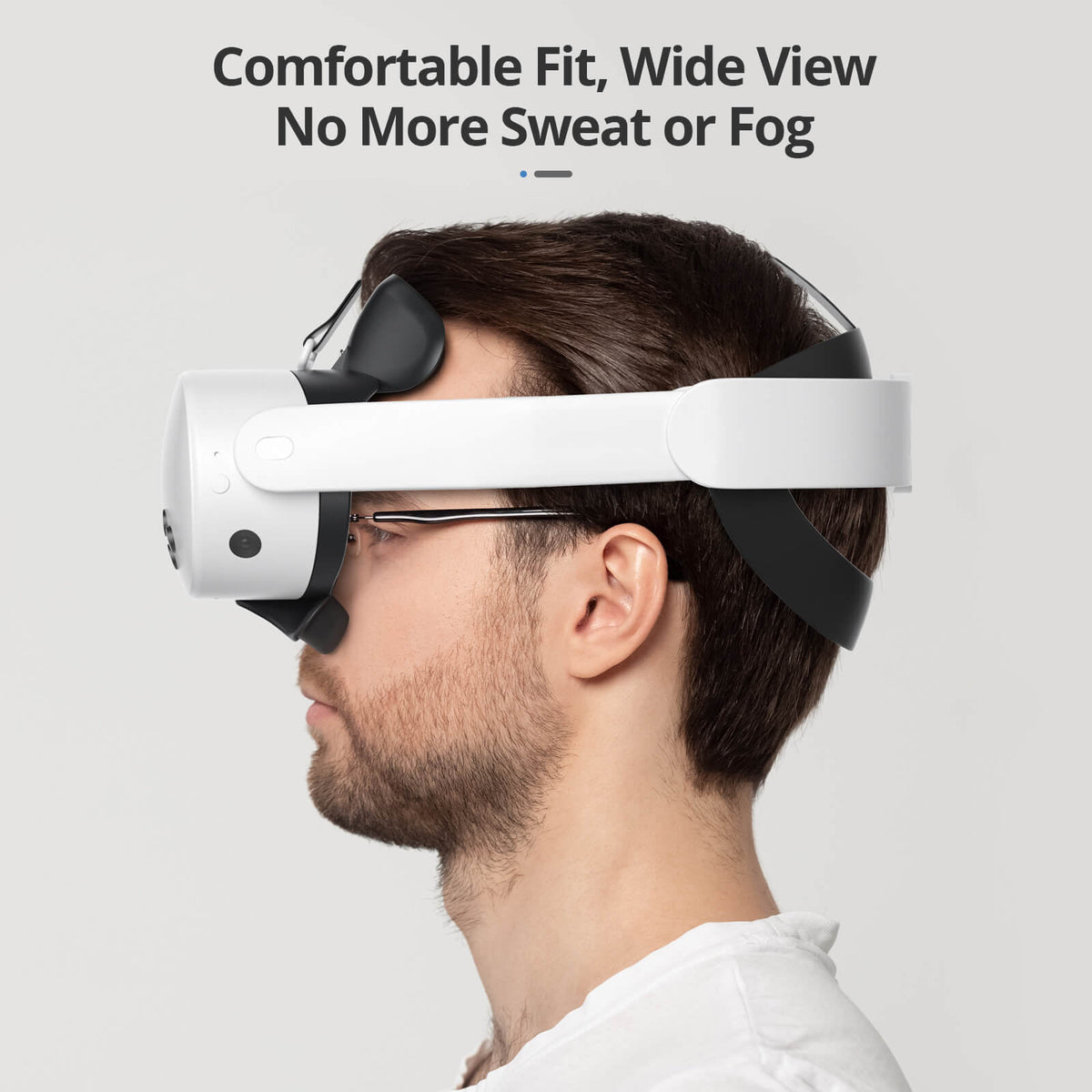 Open Facial Interface for Meta Quest 3S - Anti-Fog, Enhanced Comfort