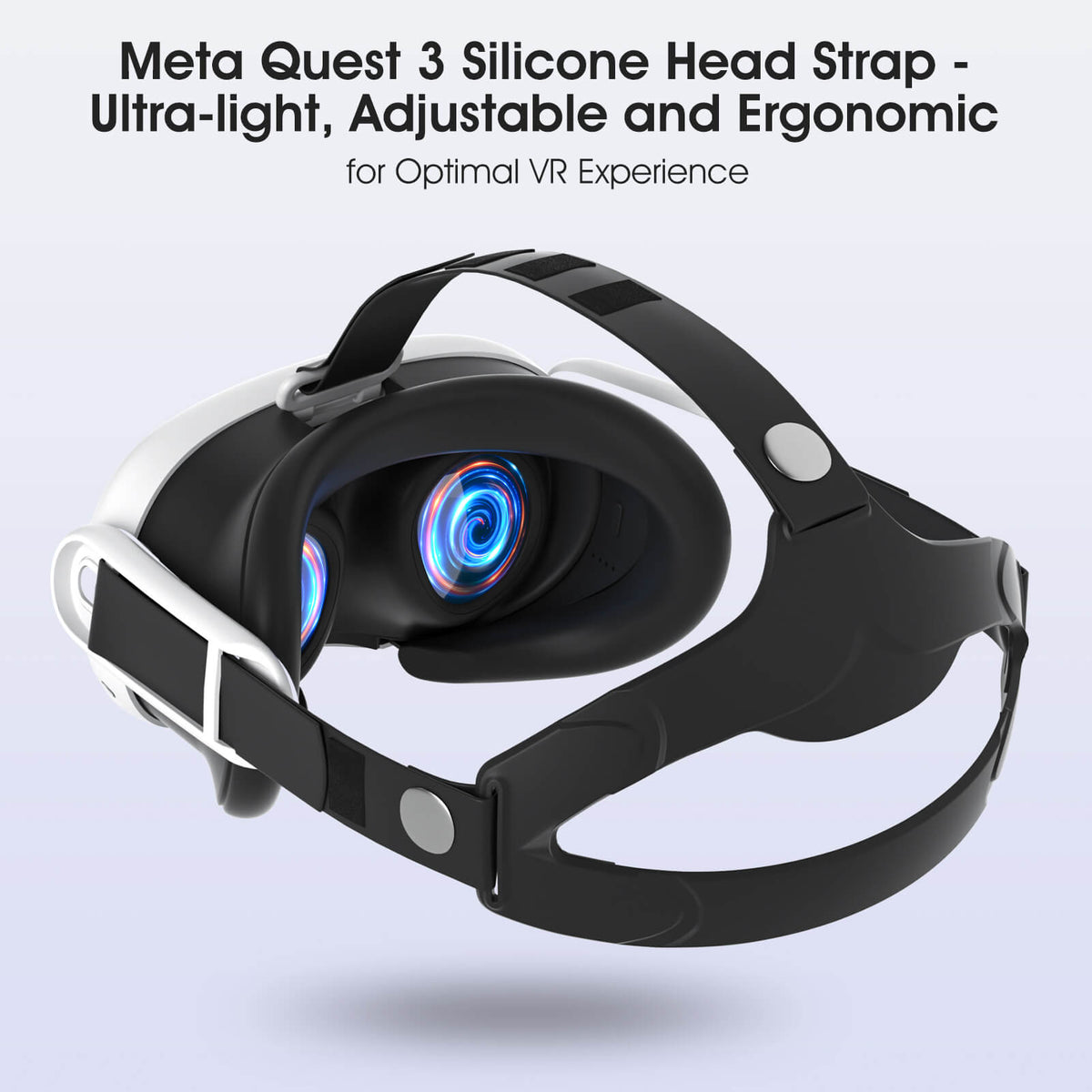 Quest 3 Active Silicone Head Strap - Enhanced Comfort & Stability