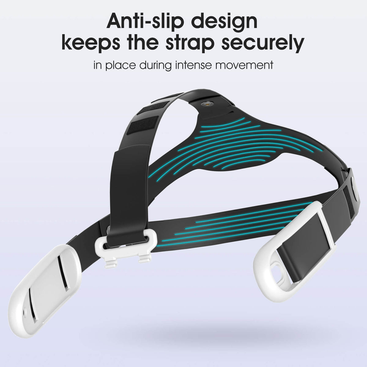 Quest 3 Active Silicone Head Strap - Enhanced Comfort & Stability