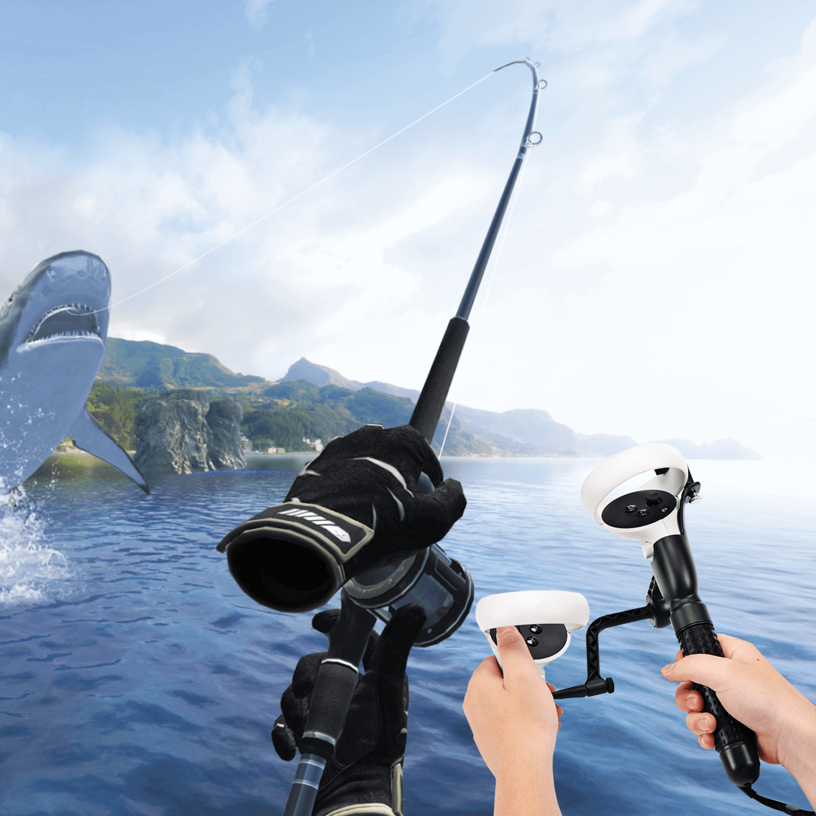 Quest 2 Fishing Rod for Real VR Fishing